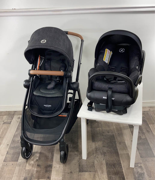 Maxi-Cosi Zelia Max 5-in-1 Modular Travel System, Nomad Black Umber, 2