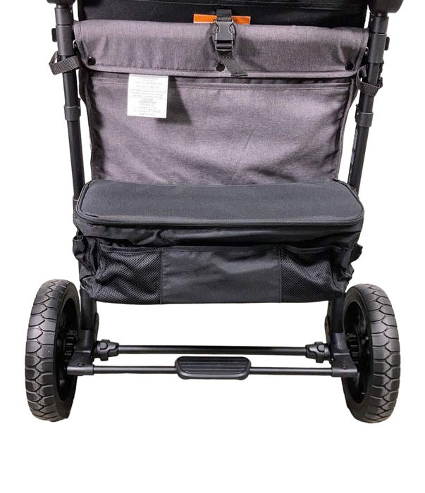 secondhand Wonderfold W4 Luxe Quad Stroller Wagon, Charcoal Grey with Black Frame, 2023