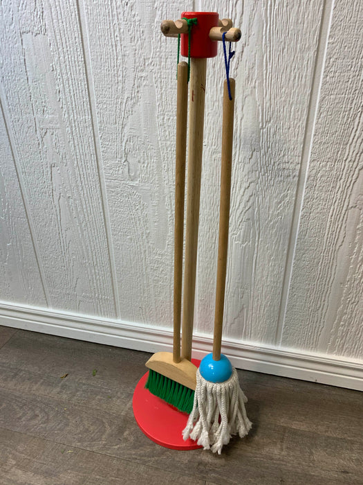 secondhand Melissa & Doug Let's Play House! Dust, Sweep & Mop