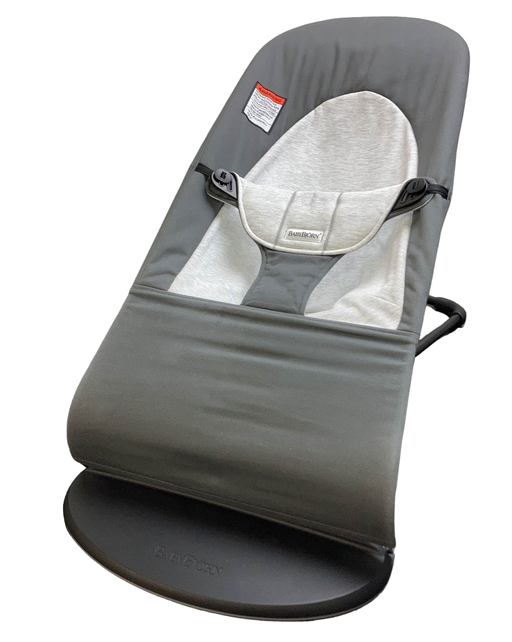 used BabyBjorn Bouncer Balance, Dark Grey/Grey, Black Frame