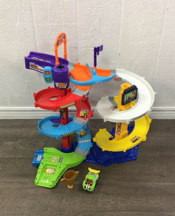 used VTech Go! Go! Smart Wheels Ultimate Corkscrew Tower