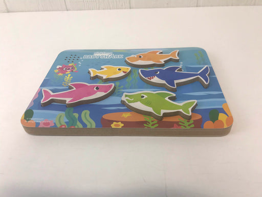 secondhand Pinkfong Baby Shark Wooden Sound Puzzle