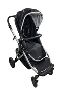 used Mockingbird Single to Double Stroller, 2022, Silver with Black Leather, Windowpane, Black