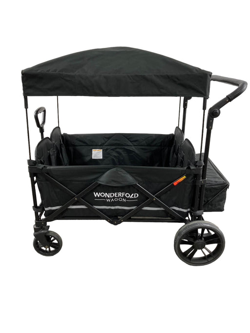 secondhand Wonderfold X4M Push & Pull Quad Stroller, 2021, Volcanic Black