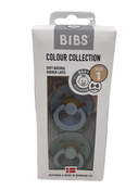 used Bibs 2-Pack Pacifiers, Size 1, Sage/Cloud