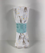 secondhand Aden + Anais Swaddle Blanket, grey giraffes