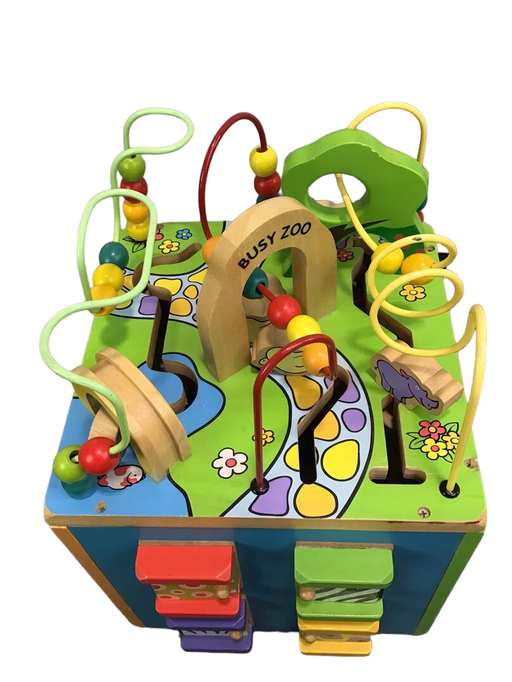 secondhand Parents Busy Zoo Wooden Activity Cube