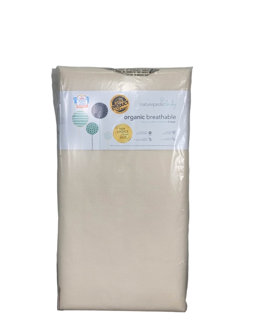 used Naturepedic Organic 2-Stage Breathable Crib Mattress
