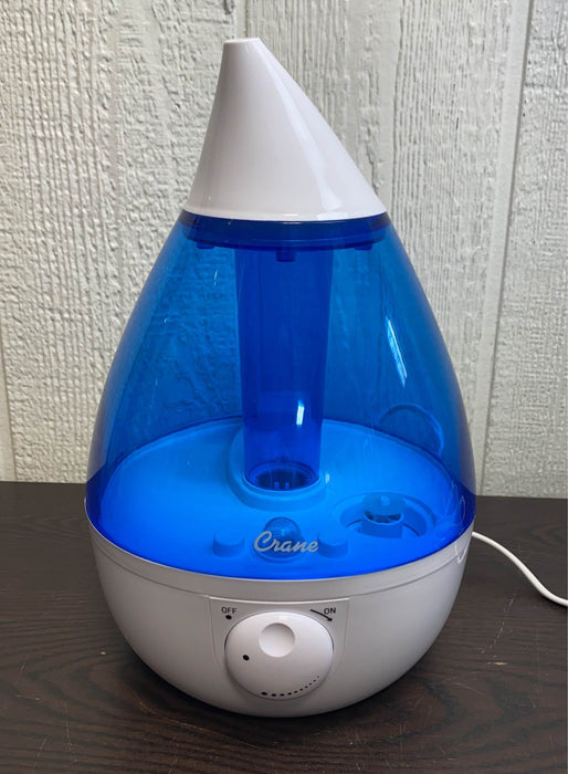 secondhand Crane 4-in-1 Drop Ultrasonic Cool Mist Humidifier, Blue & White