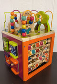 used B. toys Zany Zoo Wooden Activity Cube