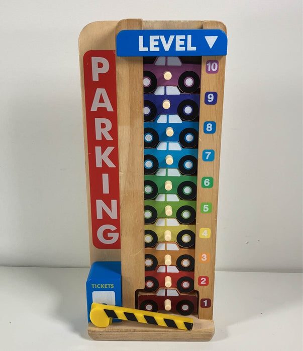 used Melissa & Doug Stack and Count Parking Garage