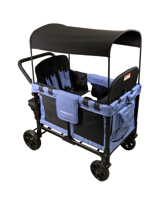 used Wonderfold W4 Luxe Quad Stroller Wagon, 2023, Strom Blue