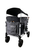 secondhand Wonderfold W4 Luxe Quad Stroller Wagon, 2023, Charcoal Grey with White Frame