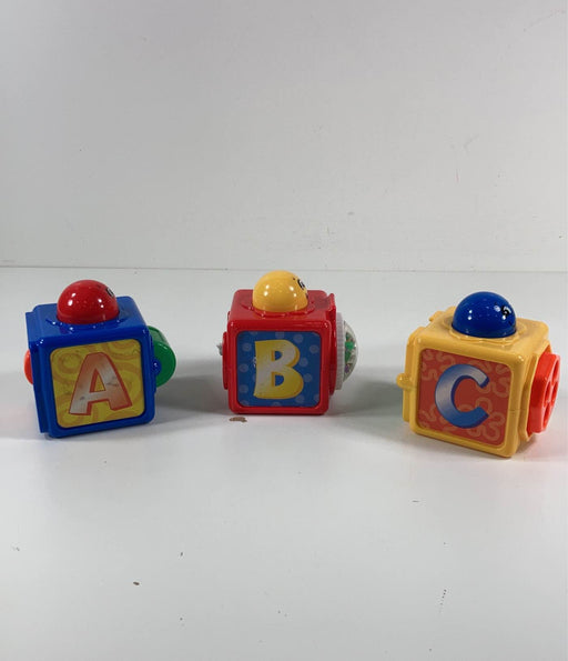 used Fisher Price Brilliant Basics Stacking Action Blocks