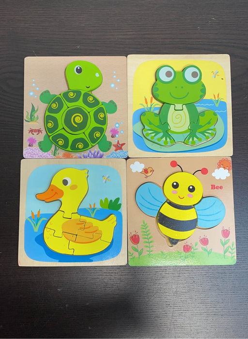 used BUNDLE Wooden Puzzles