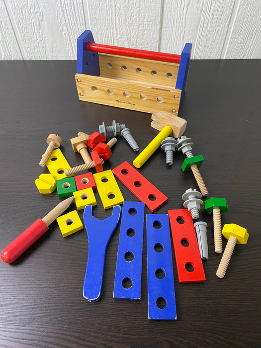 secondhand Melissa & Doug Take-Along Tool Kit Wooden Toy