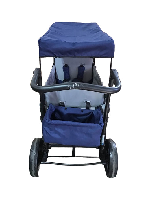 used Wonderfold X2 Push + Pull Double Stroller Wagon, 2019, Navy