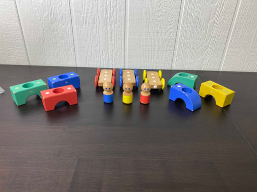 secondhand Tegu Magnetic Tram Building Block Set