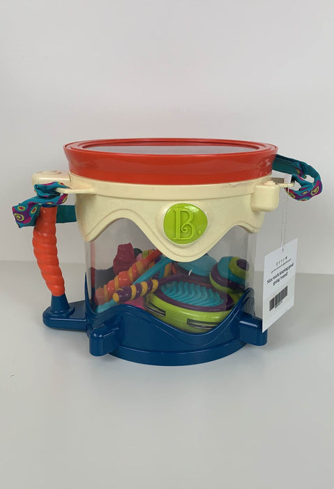 used B. toys Bee Bop Band Play & Learn Drum and Instruments, | Color: Blue