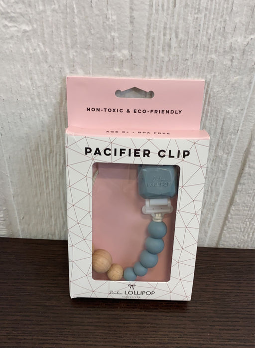 Shop LouLou Lollipop Pacifier Clip, Slate at GoodBuy Gear