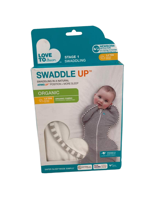 used Love To Dream Organic Swaddle UP Original 1.0 Sleep Sack, Newborn, Cream