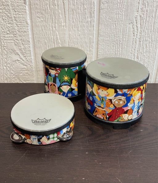 used Remo Kids Drum, & Tambourine