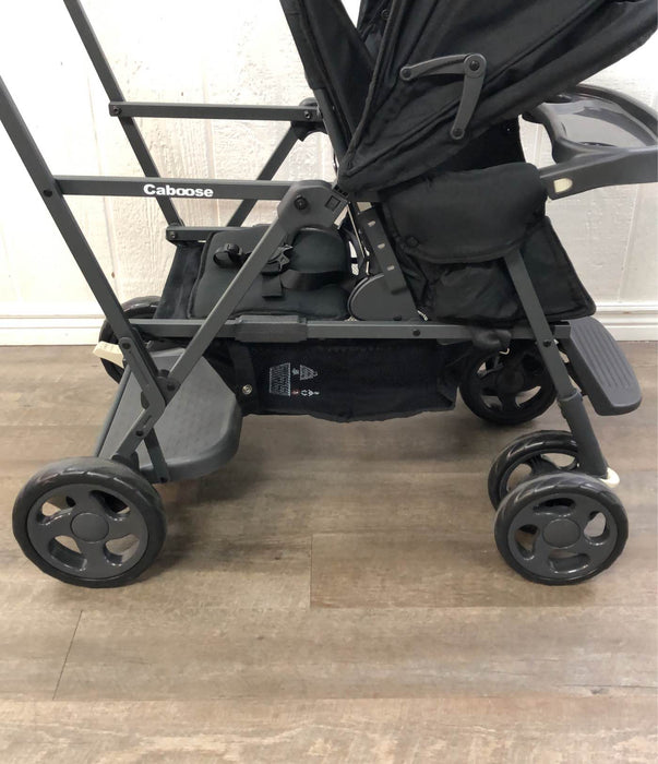 Joovy Caboose Sit And Stand Tandem Double Stroller, Black 2021