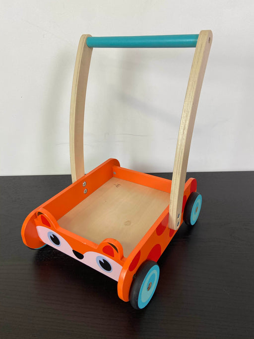 used Cossy Fox Blocks and Roll Cart Push Toy