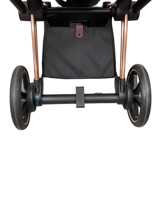 Cybex E-PRIAM Electric Stroller, 2019, Rose Gold, Fancy Pink