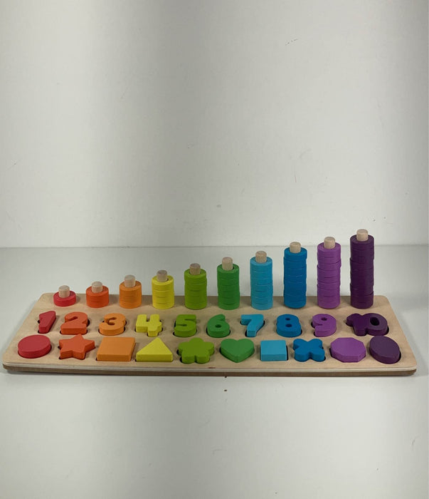 used Chuckle And Roar 4-in-1 Wooden Montessori Learning Puzzle