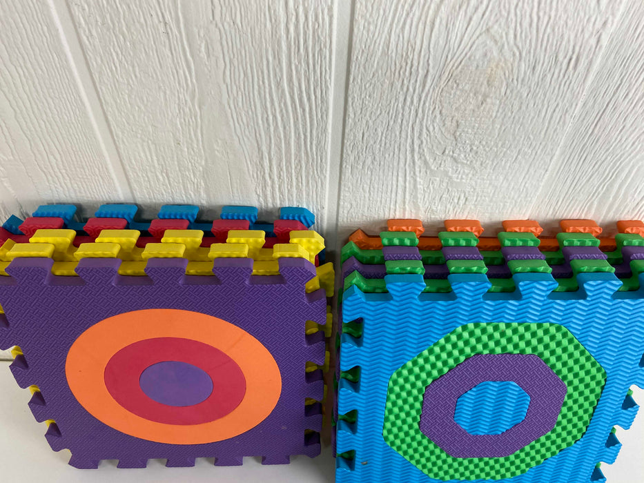 secondhand One Step Ahead Play Mat 10 Pc Set Shapes