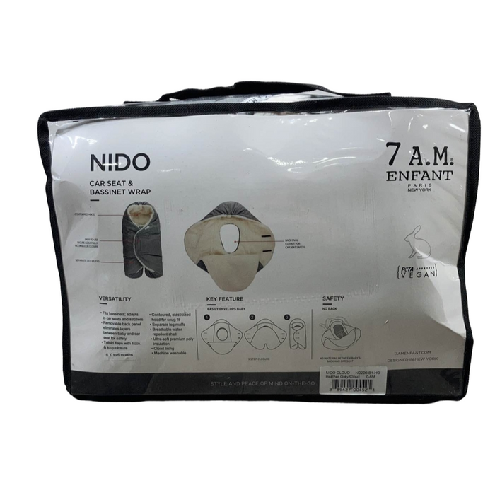 Shop 7 A.M. Enfant Nido Cloud, Heather Grey, Small (0-6 months) at GoodBuy Gear
