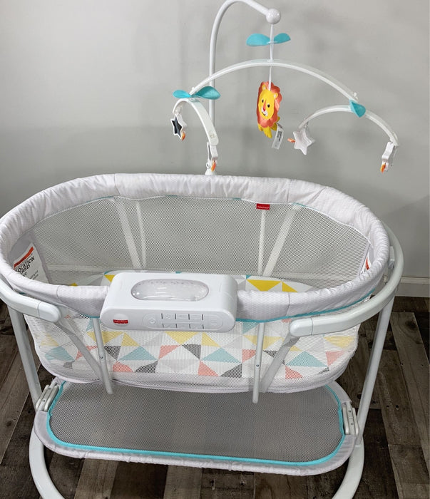 secondhand Fisher Price Smart Connect Soothing Motions Bassinet