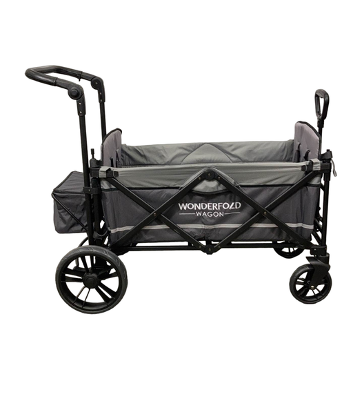 secondhand Wonderfold X2 Push + Pull Double Stroller Wagon, 2022, Stone Gray