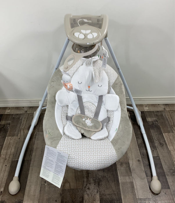 used Ingenuity InLighten Cradling Swing, - Grey