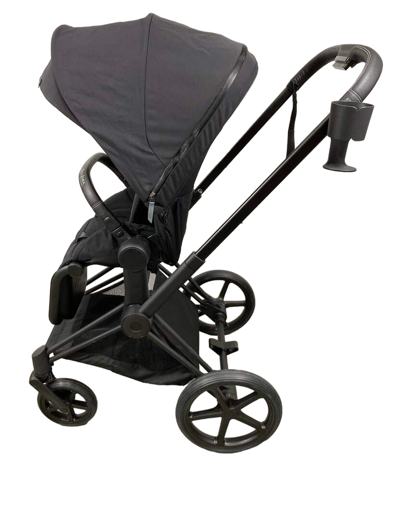 Cybex PRIAM Stroller, Matte Black, Deep Black, 2022