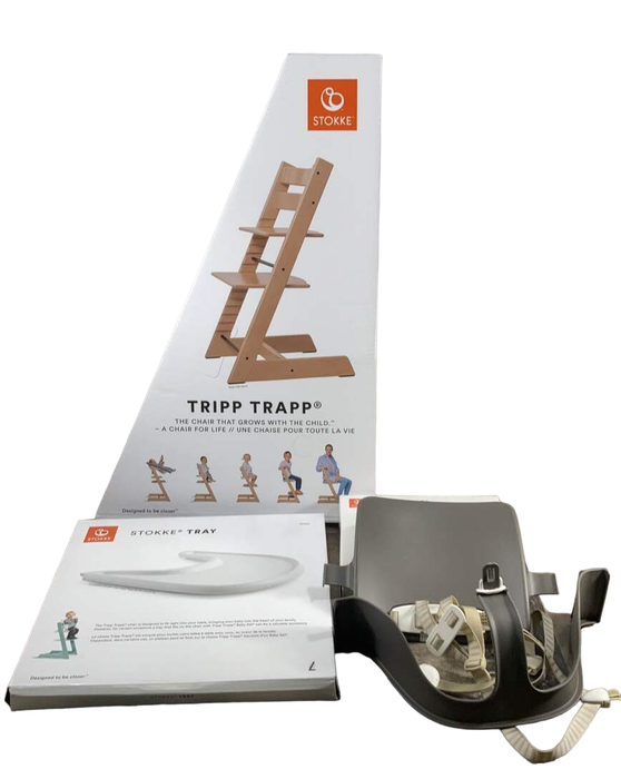 used Stokke Tripp Trapp Complete High Chair, Hazy Grey, Multi Stars