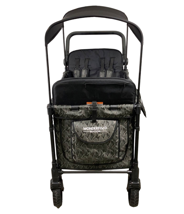 Wonderfold W4 Luxe Quad Stroller Wagon, 2022, Elite Black Camo