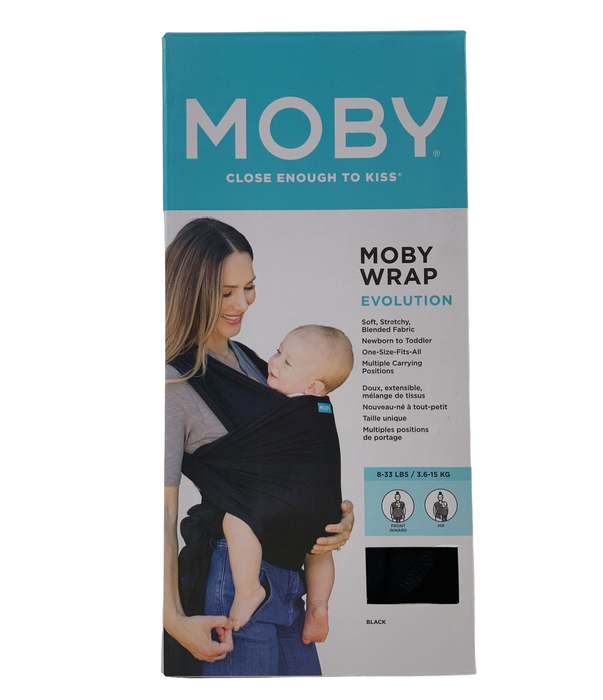 used Moby Evolution Baby Carrier, Black