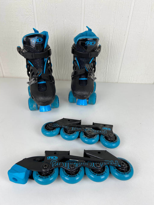 Shop Roller Derby Roller Skates With Interchangeable In-line And Quad Skates, Small (Shoe Size 12-2) at GoodBuy Gear
