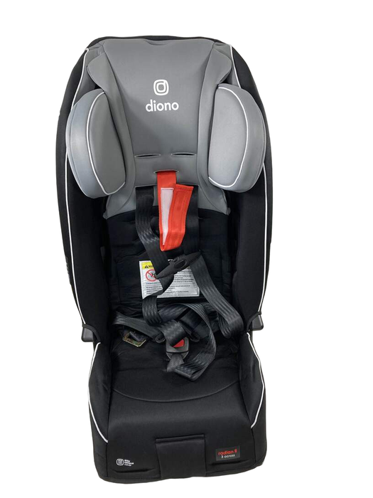 secondhand Diono Radian 3RXT Convertible Car Seat, 2022, Black Gray