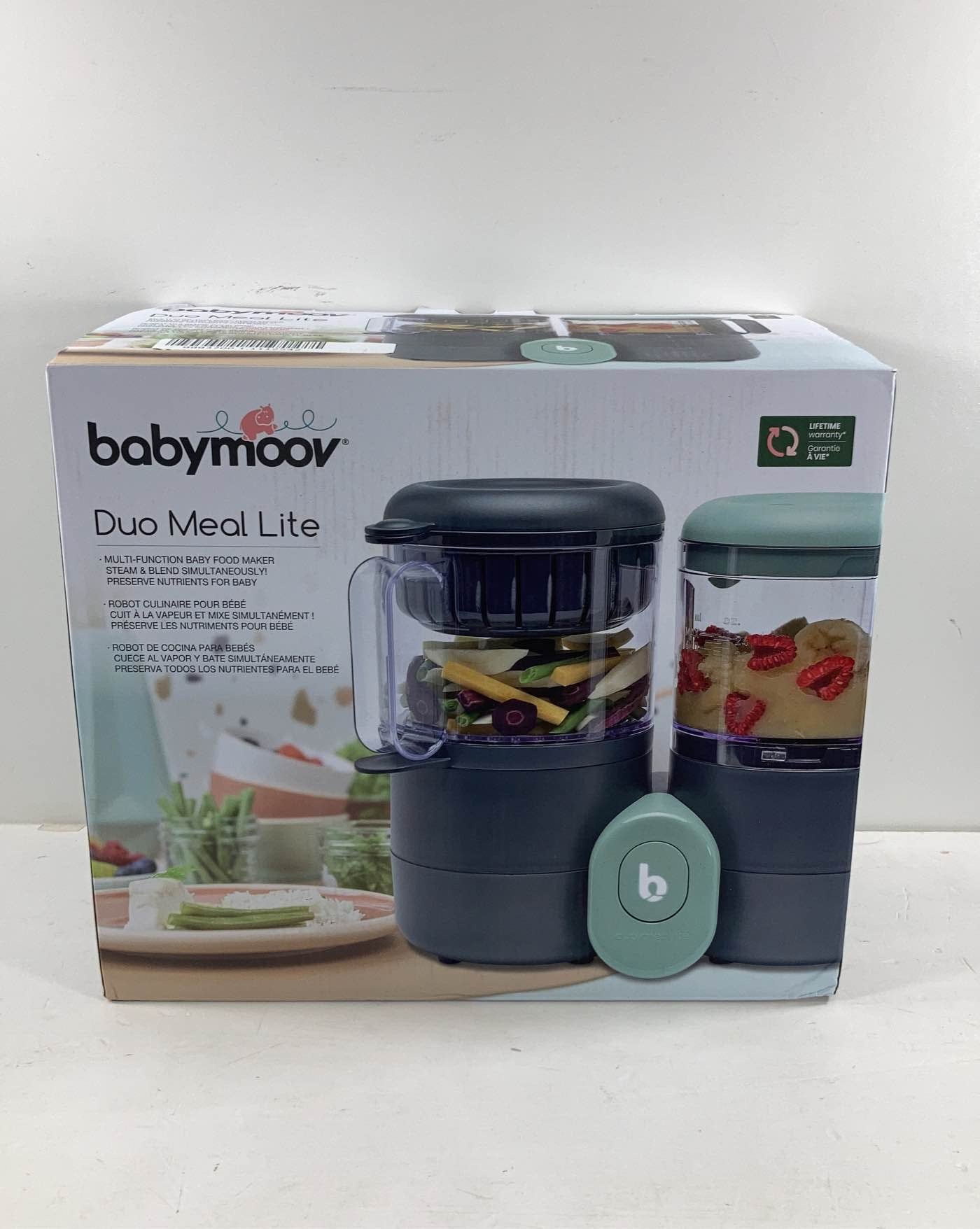 Babymoov Duo Meal Glass Food Maker - Baby Food Processor with