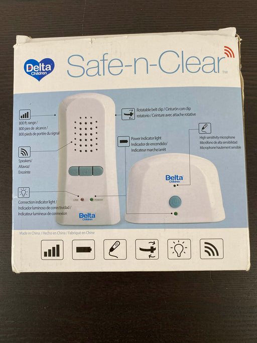 used Delta Children Safe N Clear Audio Baby Monitor