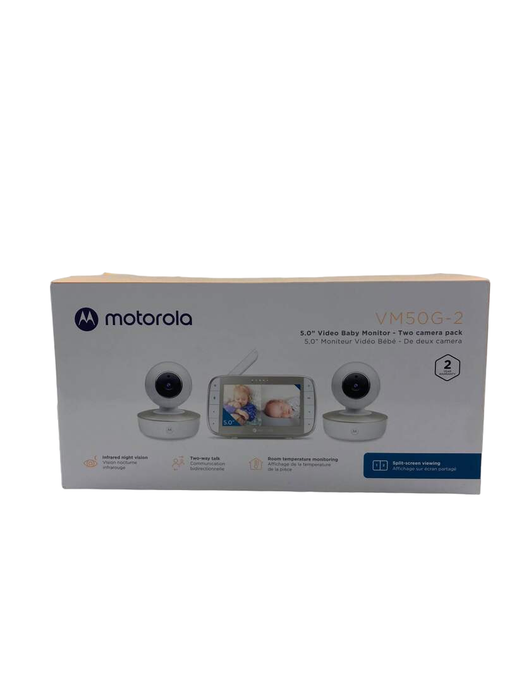 secondhand Motorola VM50G-2 5-Inch Video Baby Monitor with 2 Cameras