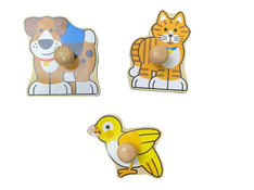 secondhand Melissa & Doug Jumbo Knob Puzzle