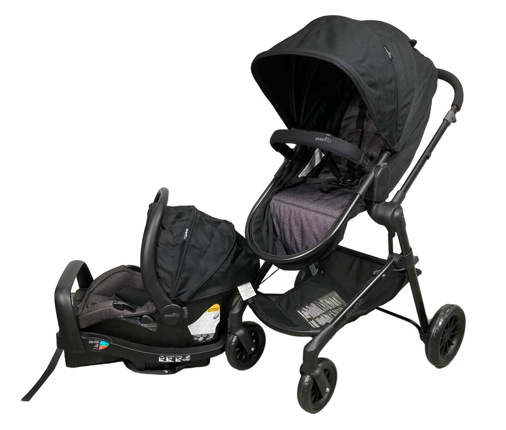 evenflo pivot casual grey Evenflo Pivot Modular Travel System Stroller, Casual Grey, 2022