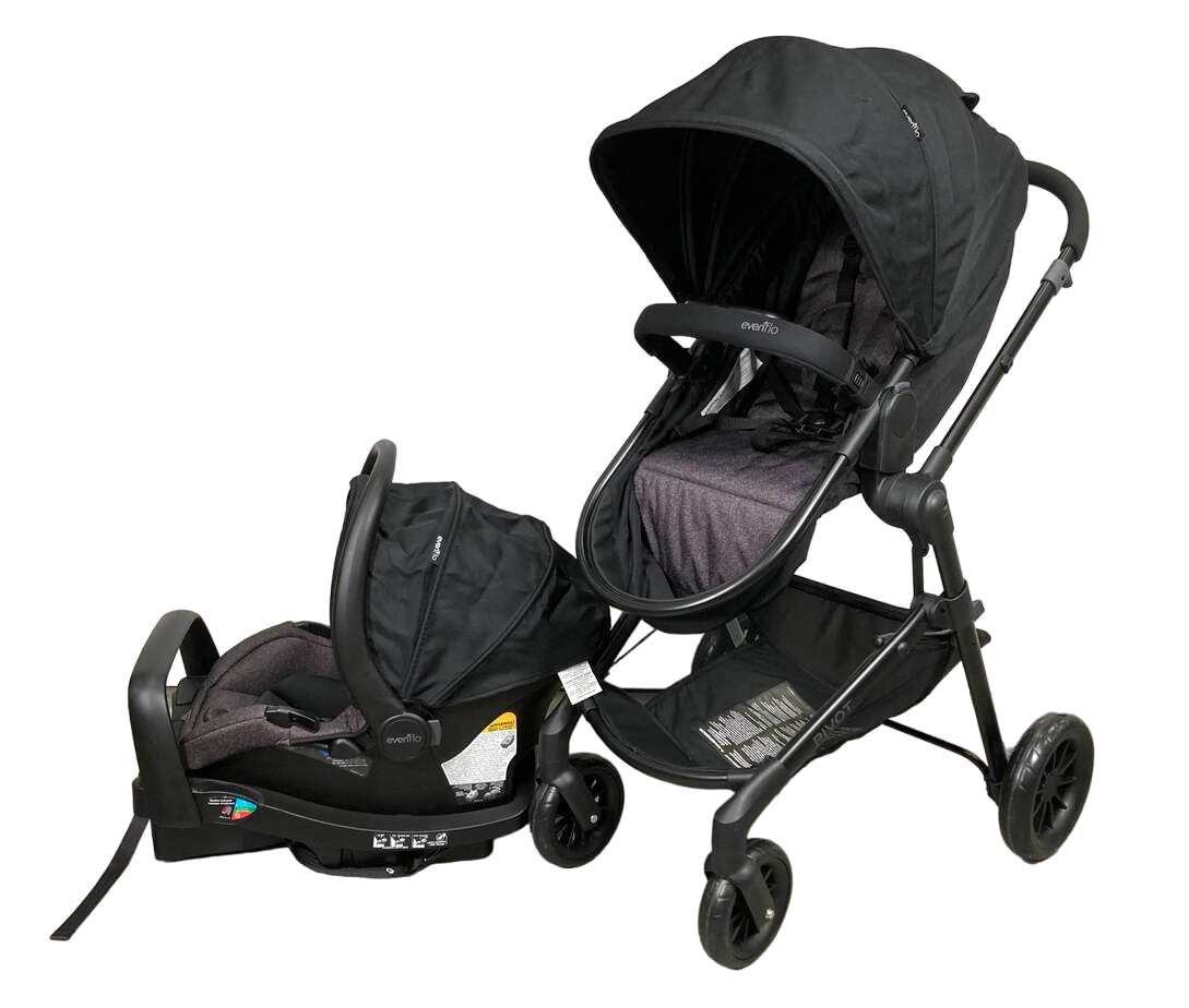 Evenflo Pivot Modular Travel System Stroller, Casual Grey, 2022