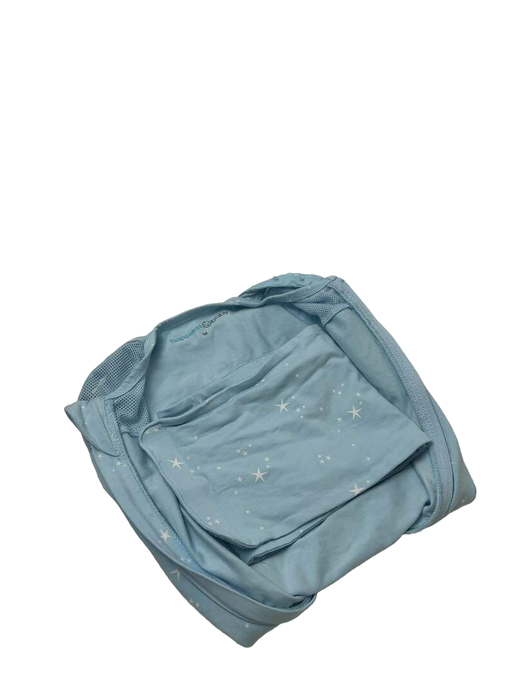 used Happiest Baby Sleepea Swaddle, Medium, Teal Stars