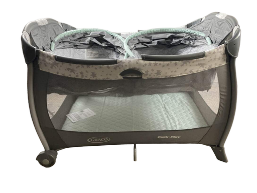 secondhand Graco Pack 'n Play Playard with Twin Bassinets, Yes