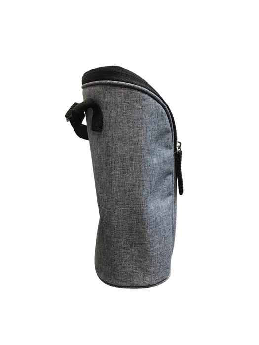 secondhand Skip Hop Grab And Go Double Bottle Bag, Grey Melange & black